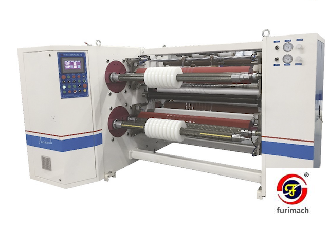 FR-430 Automatic Four-shaft PE Protective Film Turret Exchange Slitter Rewinder Machine