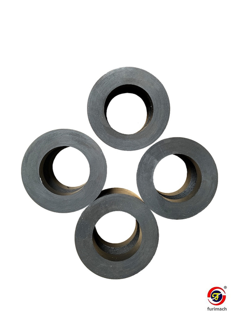 Roll cutting machine shaft inner tension rubber sleeve