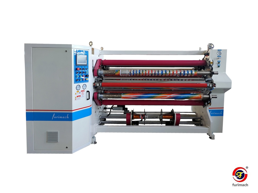 FR-218BF Double-shaft Center Surface Film Slitting Rewinding Machine 