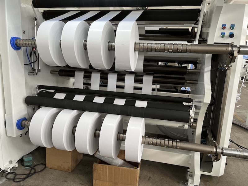 finished slitting paper roll