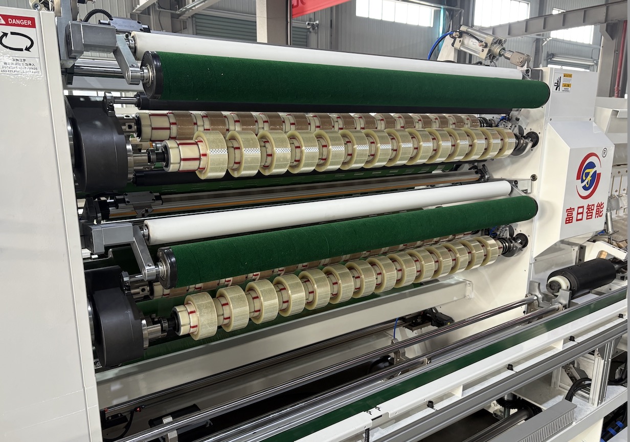 210TN semi auto bopp tape slitting machine