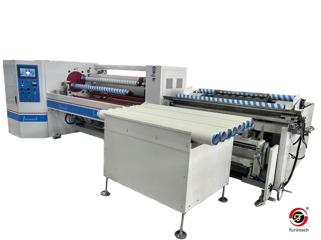 RED-36112 Double-shaft Fully Automatic Adhesive Tape Rewinding Machine 