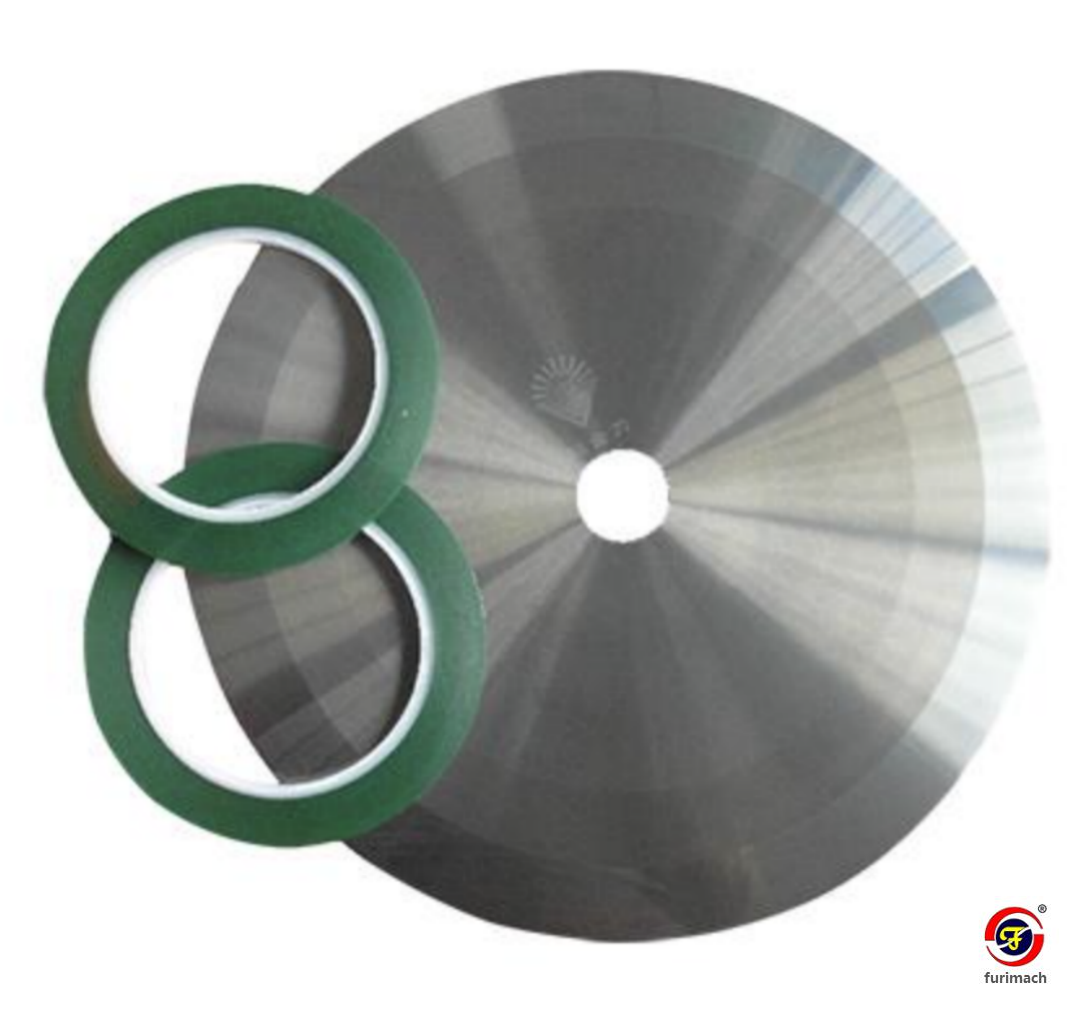 Single-sided Tungsten Carbide Circular Blade for Cutting Green Silicone Tape