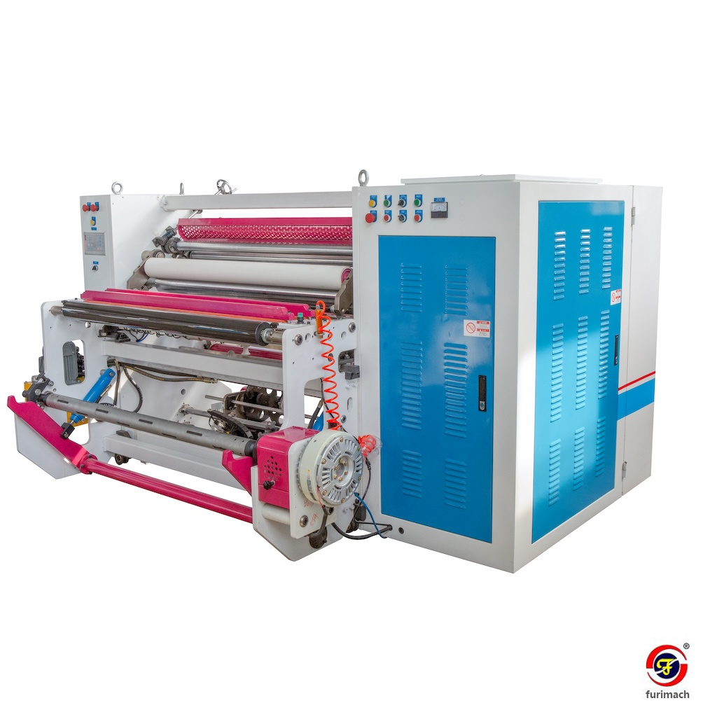 FR-218BF Double-shaft Center Surface Film Slitting Rewinding Machine 