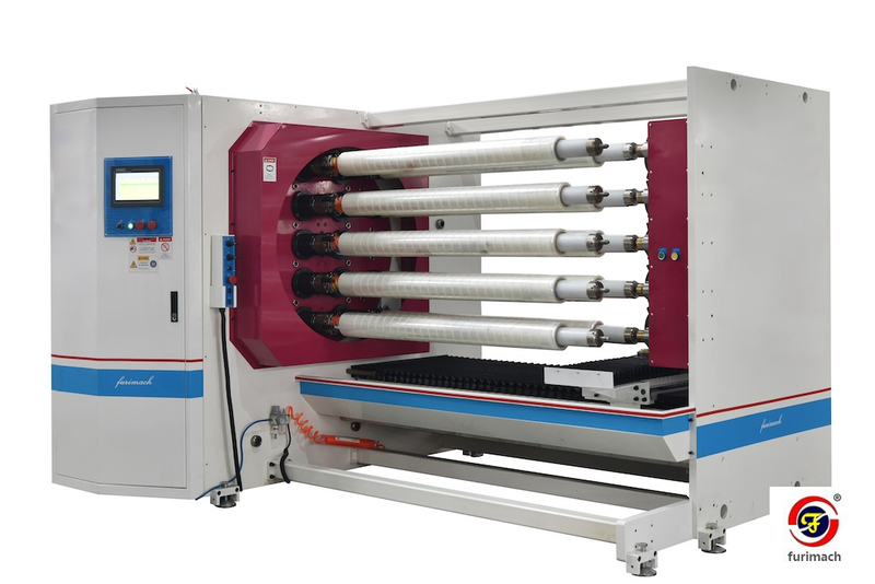 FCG 10 Shafts Automatic BOPP Tape, Masking Tape, PVC Tape Cutting Machine